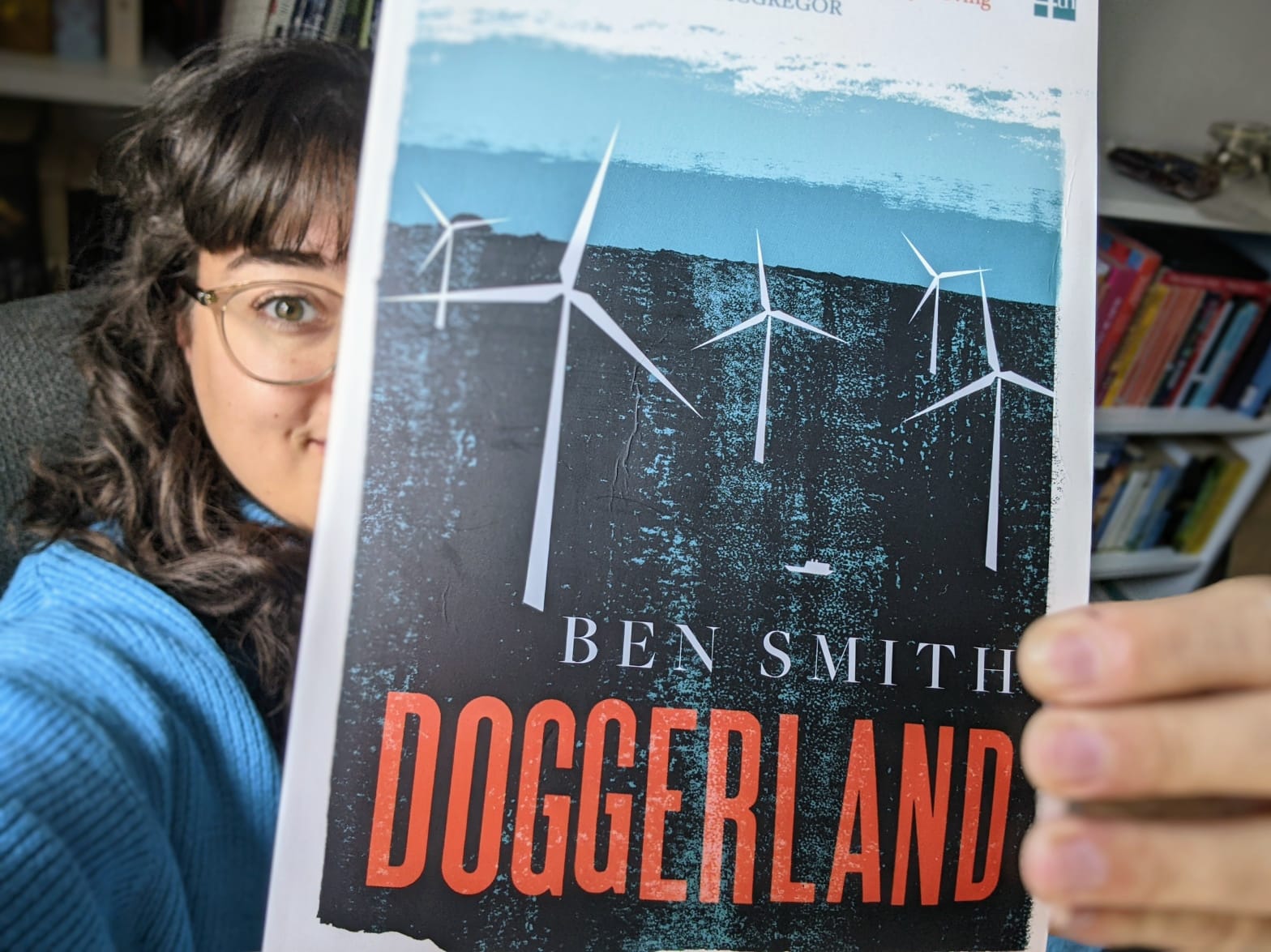 A picture of the review writer with Doggerland
