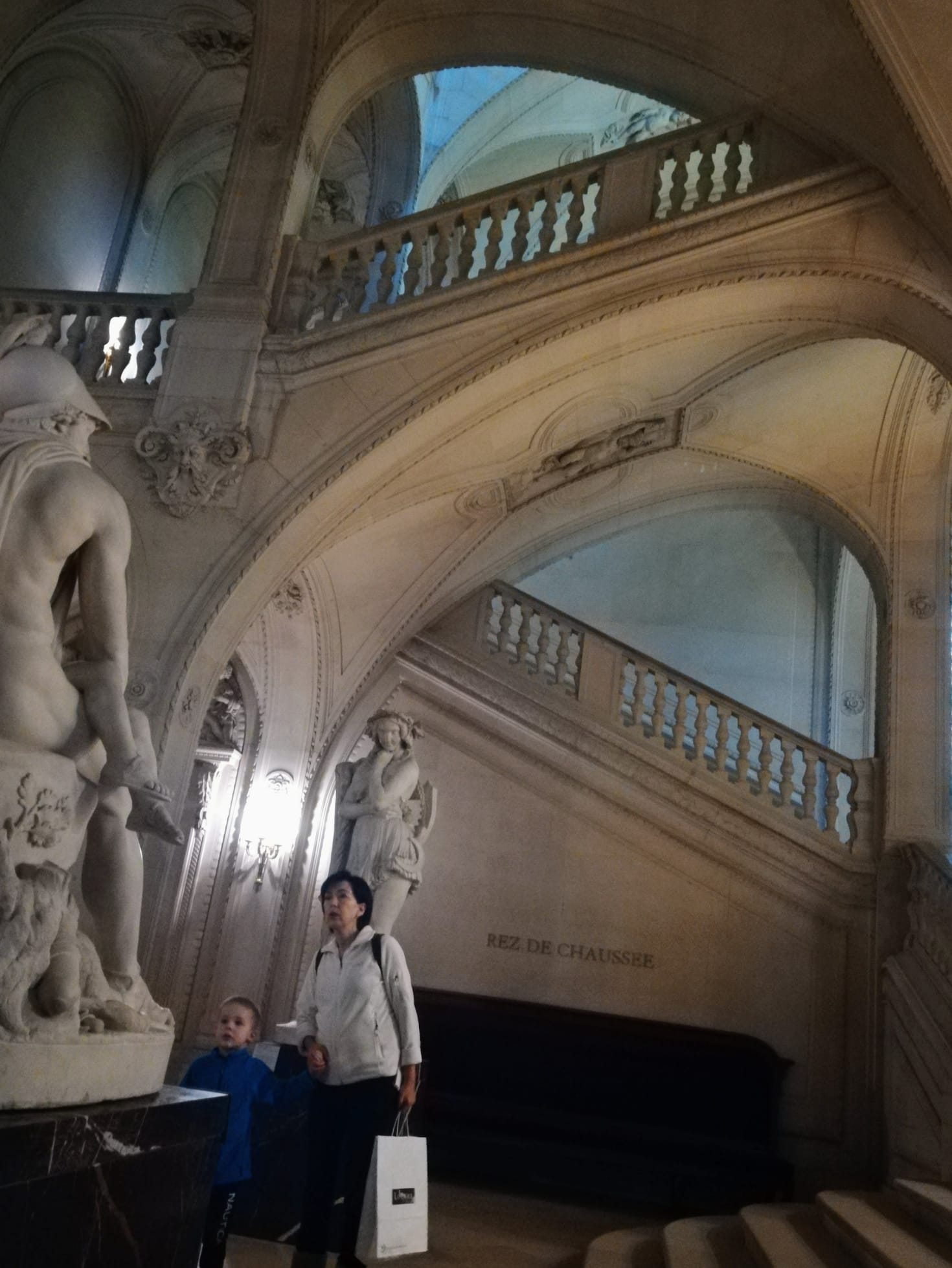 An image of statues from the Louvre