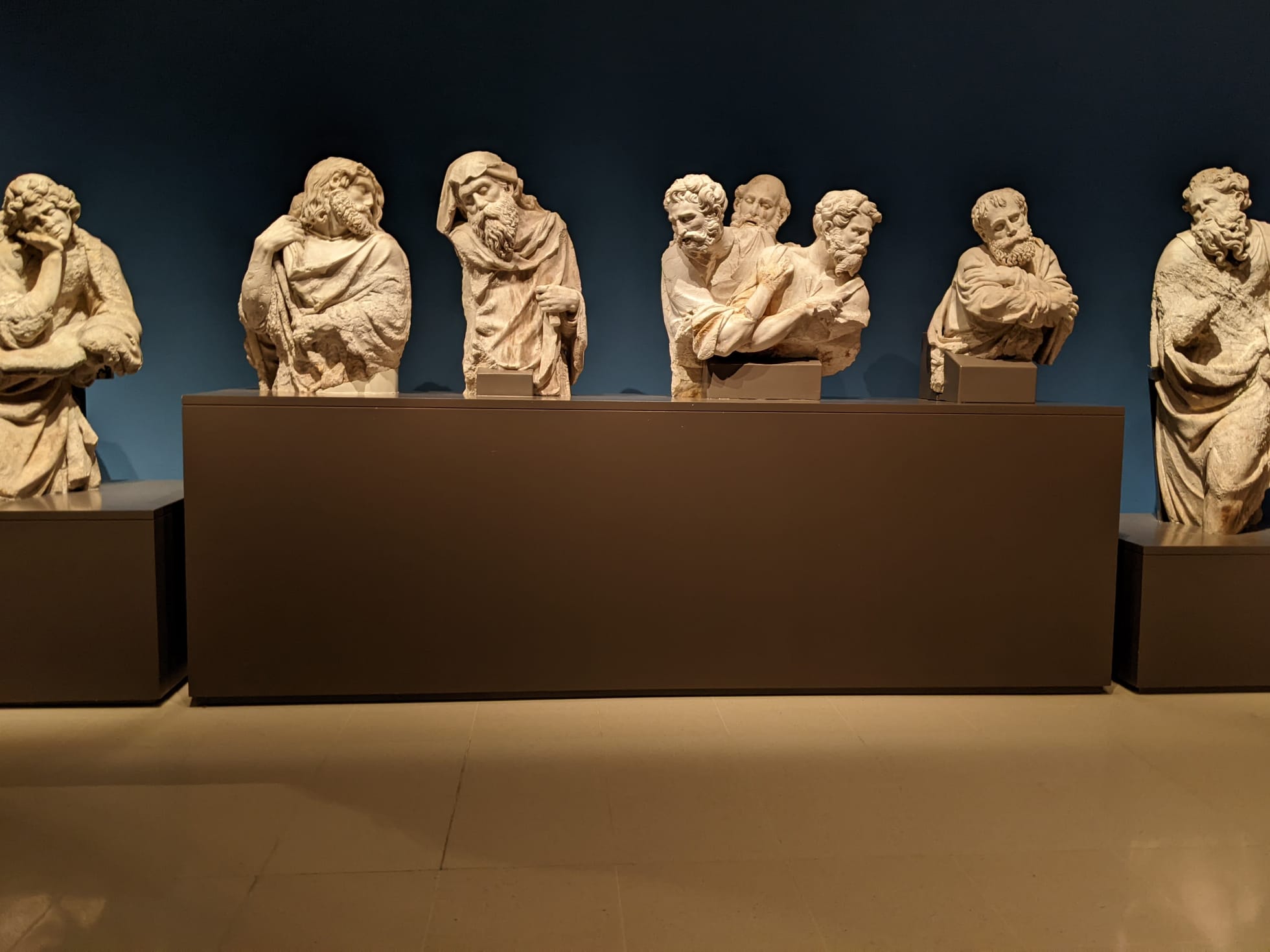 An image of statues from the Catalonian Museum of Art